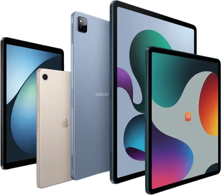Tablets de diferentes tamanhos